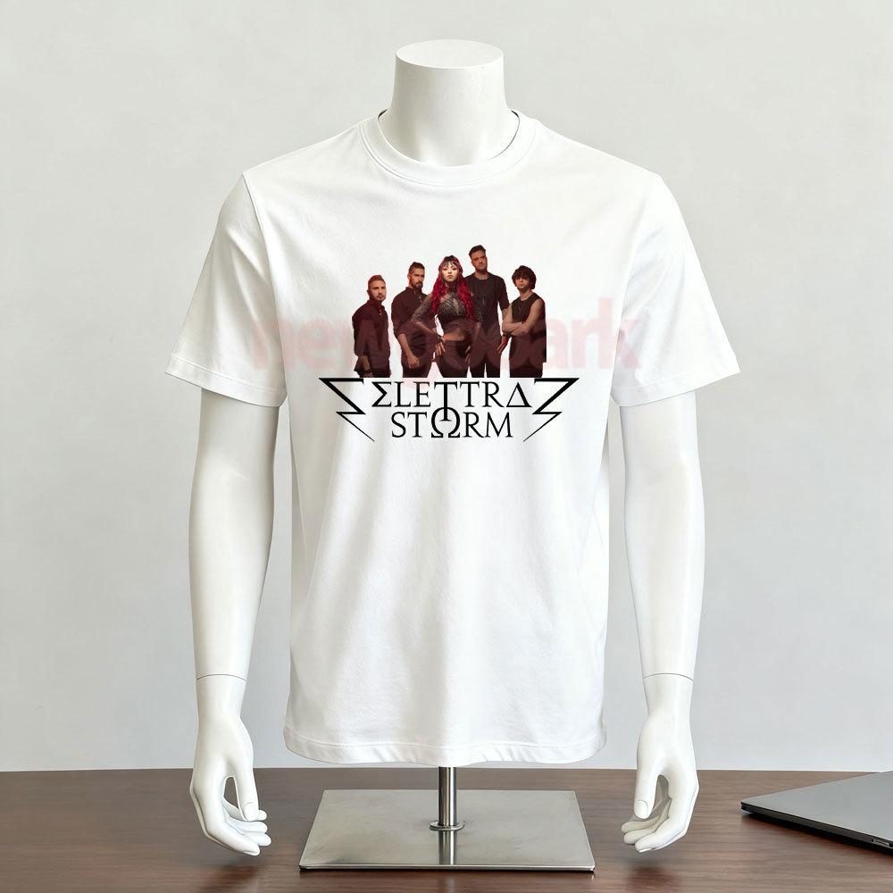 Italian Heavy Metal Band ELETTRA STORM Graphic T Shirts Retro Rock Enthusiasts Woman Man Cotton Fashion Streetwear Ropa Hombre