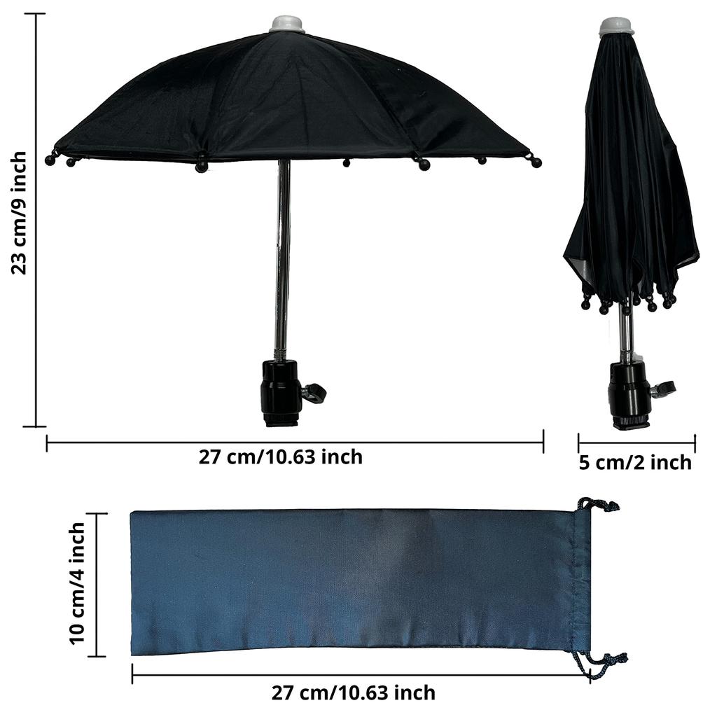 BelTech Hot Shoe Protects Your Camera from Bird and Waterproof Camera Accessory Umbrella/Sunshade, Rain, Droppings, Sun, Snow, (Small)