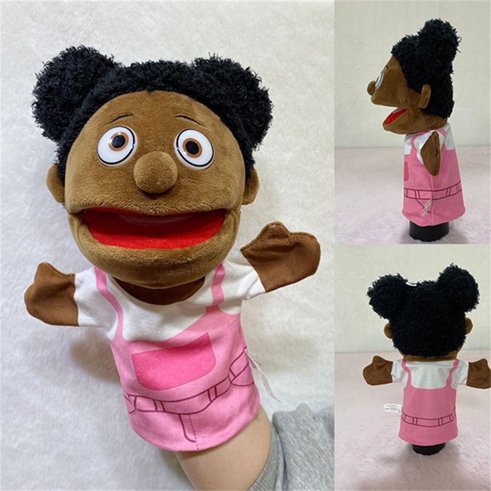 Black Skin Educational African Plush Toys Finger Dolls Finger Puppets Hand Puppet Plush Hand Puppet