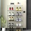 Foldable Shoe Organizer Box Magnetic Suction Storage Holder Dustproof Sneaker Storage Box Space-saving Combination Shoe Cabinet