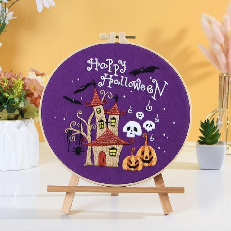 Embroidery Stitches Practice Embroidery Kits for Beginner with Halloween Pattern