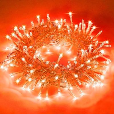 (Pack of 1, Orange) 38 LED 10.5M Copper Power Pixel String Light | 360° Fairy Serial Jhalar Lights for Home | Diwali Lights for Decoration, Christmas