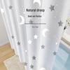 Handun Premium Thickened EVA Semi-Transparent Shower Curtain