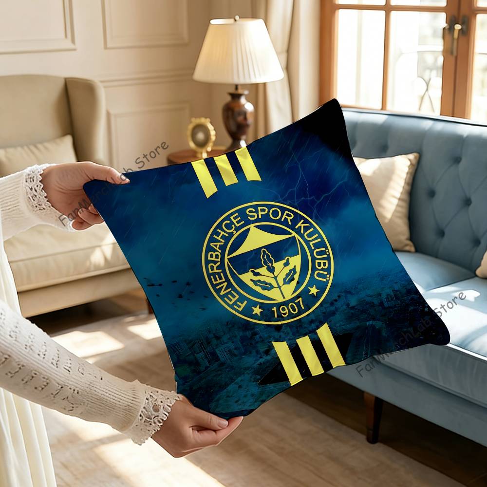Turkey FFenerbahceSE Pillow Case Ultra Soft Skin Friendly Fabric Cloud Like Comfort  Concealed Zipper