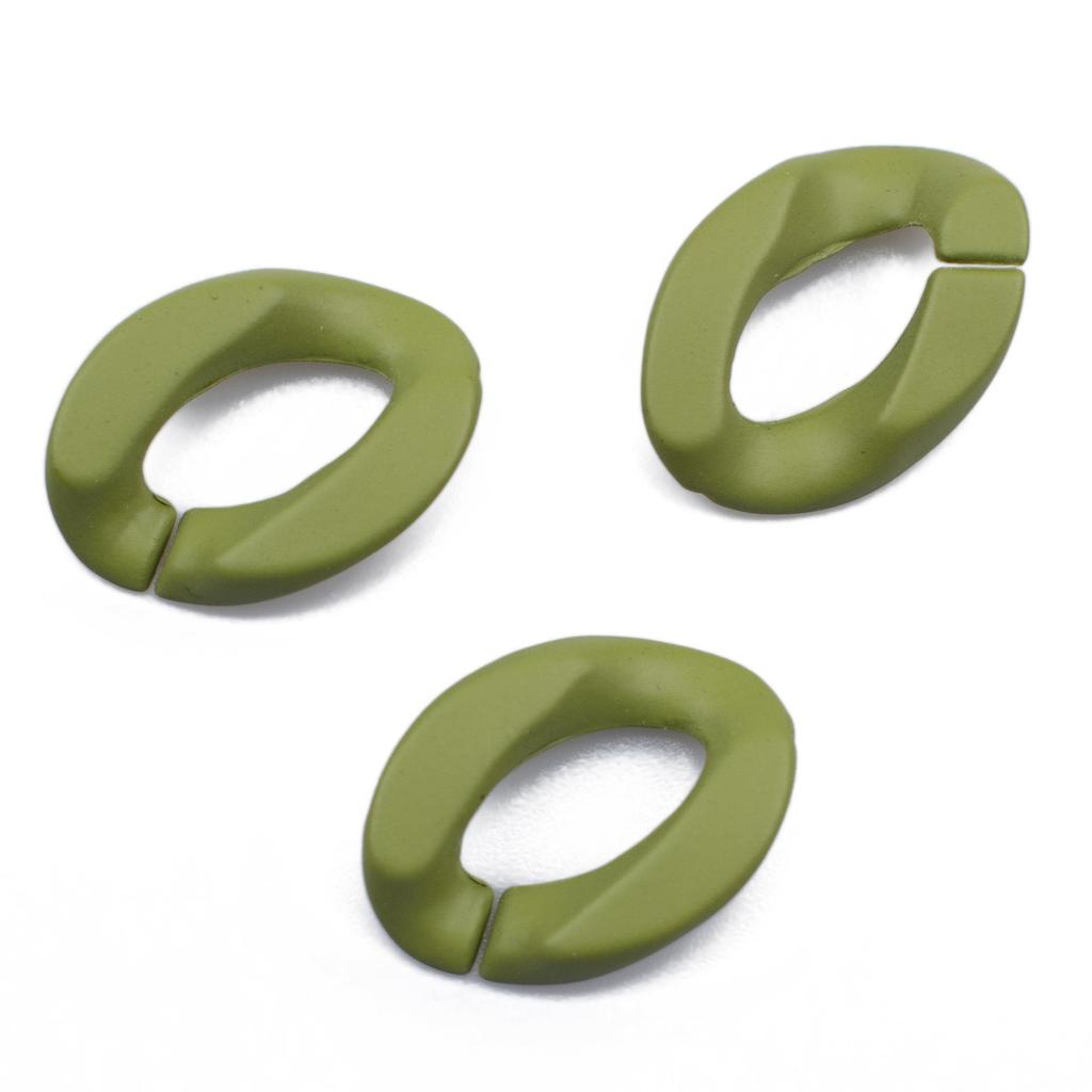 Acrylic Matte Hand-Feel Paint with Chain Insert Buckle and Jump Ring for DIY Jewelry and Phone Cases