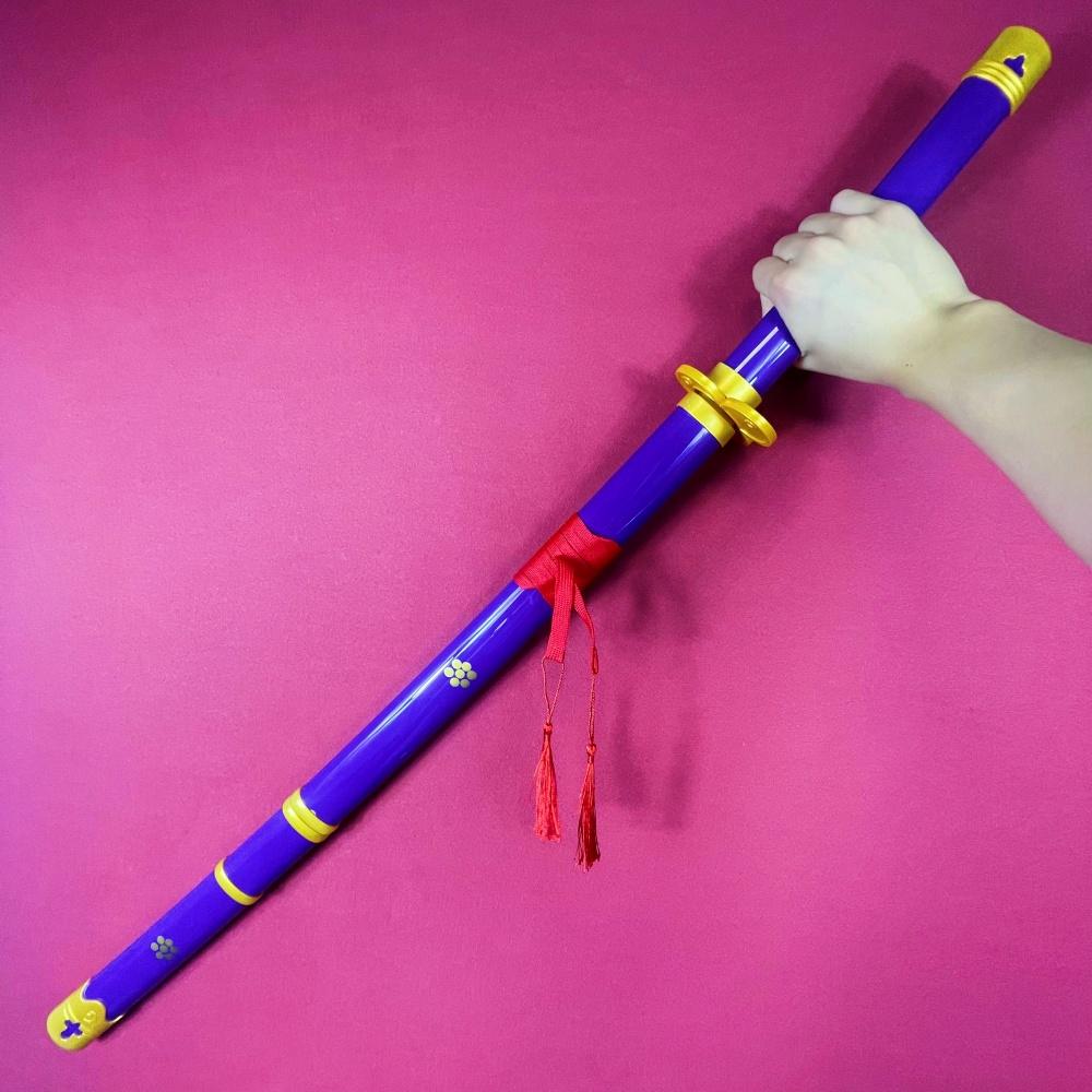 40inch Roronoa Zoro Katana Anime Sword Cosplay Prop Ninja Knife Blade Zoro Real Size Japonesa Katana Original Samurai Sabre Toys