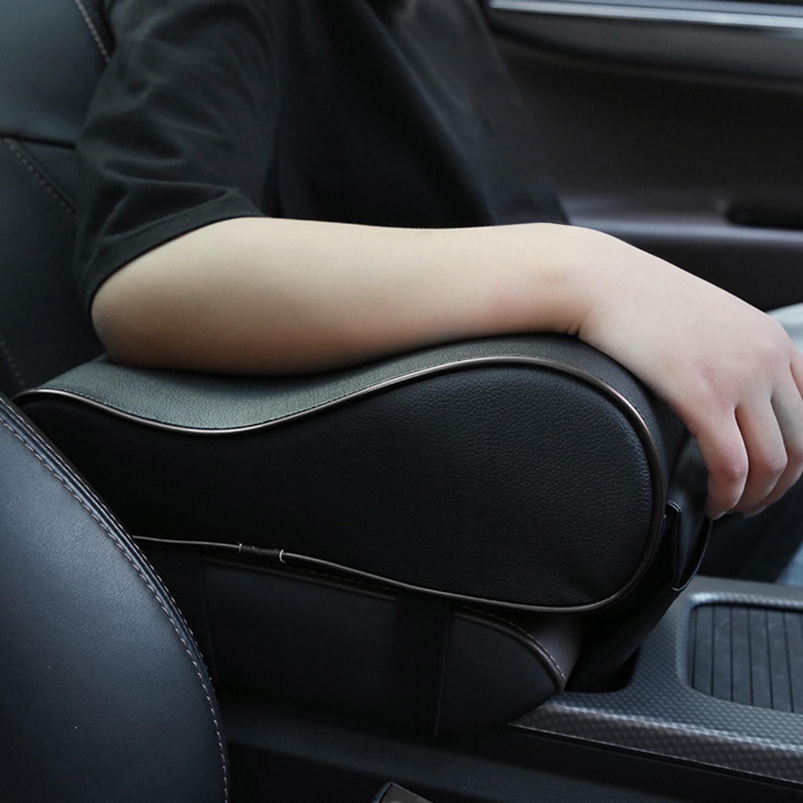 

Подлокотник центральной консоли автомобиля Подушка из пеноматериала с эффектом памяти с держателем для телефона Сумка для хранения автомобиля Black
