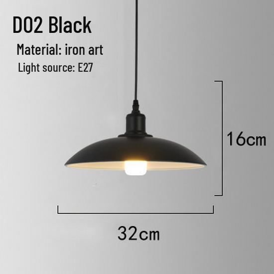 Retro Industrial Wrought Iron Pendant Lamp - Minimalist Style for Bars, Hotels, and Restaurants