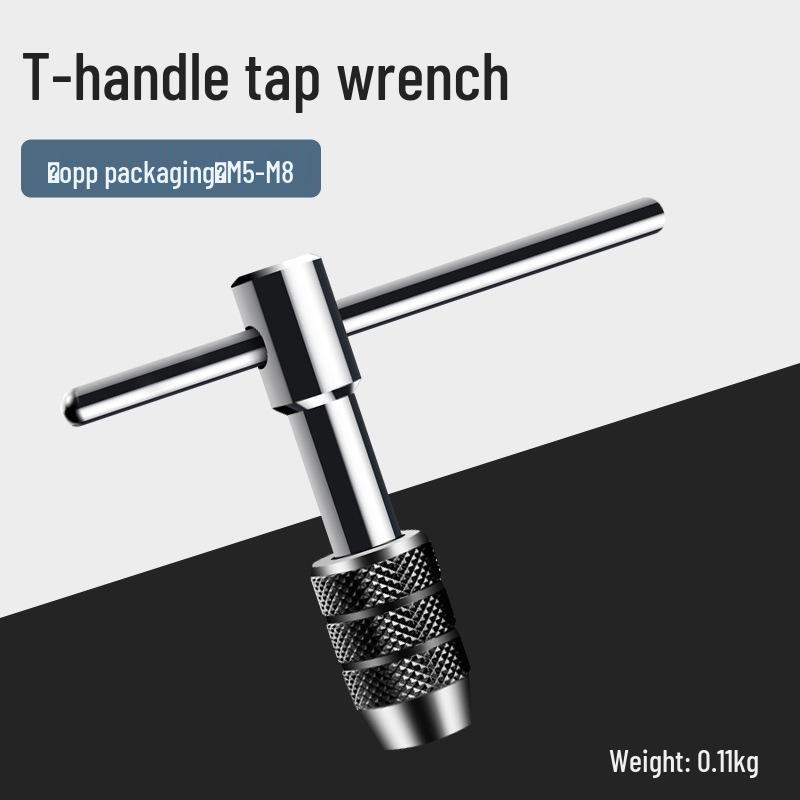 Zinklegierung Gewindebohrer- und Schneideisen-Schlüssel Kombinationsset