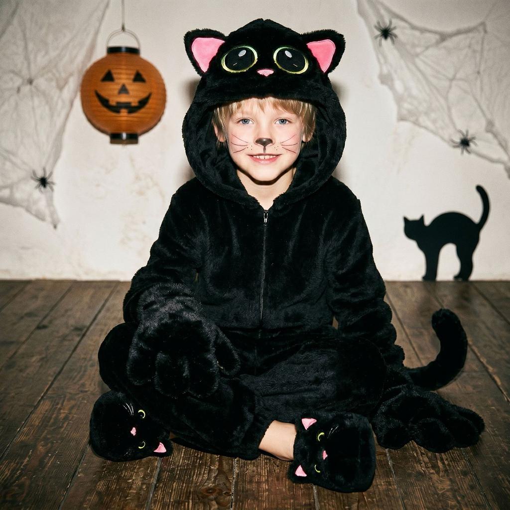 Dětský Halloweenský Kostým Zvířecí Kombinéza pro Kluky a Dívky Divadelní Představení