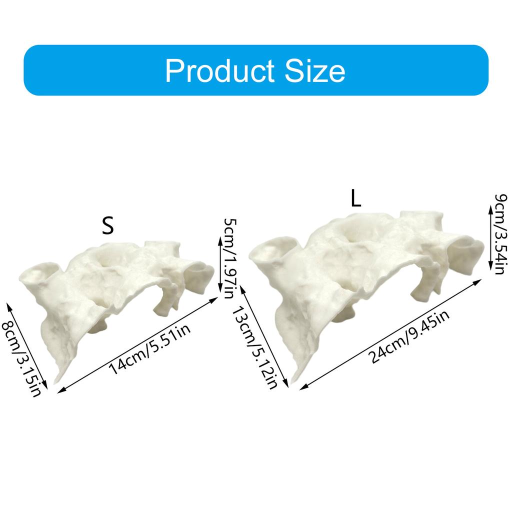 Natural Textured Aquariums Cave Decoration With Multiple Entries For Fish Shrimp Safety And Tanks Environment Enrichment