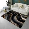 Nordischer Grün Gold Blau Schwarz Marmor Teppich Teppich für Zuhause Wohnzimmer Schlafzimmer Sofa Fußmatte Dekor, Kinderbereich Teppich Rutschfeste Bodenmatte