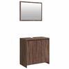 VidaXL 2-piece Bathroom Furniture Set Brown Oak, Bathroom Cabinet, Bath Cabinet, Vanity Unit of 835699