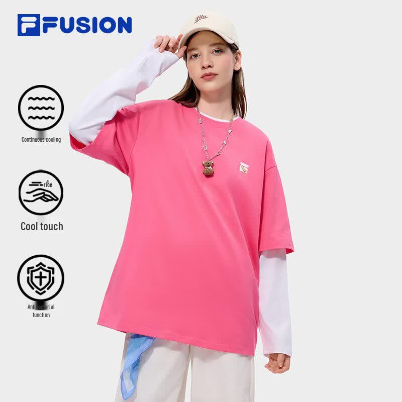 FILA FUSION Couple Cool Touch Loose Fit Short Sleeve T-Shirt