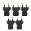 5Pcs  To IEC320 C7 Power Adapter  Male To IEC320 C7 Female Power Plug Adapter Elbow Connector