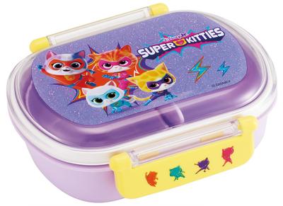 Bento 360ml with a Fluffy Made In Single Dishwasher and Microwave Disney Super Kitty for Boys and Girls Children's Box, Capacity, Lid, Japan,