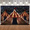 Circus Backdrops Photography Balloons Ferris Wheel Newborn Baby Birthday Party Background Carnival Photocall Photo Studio Props8