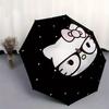 1pc Hello Kitty Glasses Starry NightUmbrella with Plastic Handle,Suitable for All Seasons Home Travel Outdoor UmbrellaSanlio212