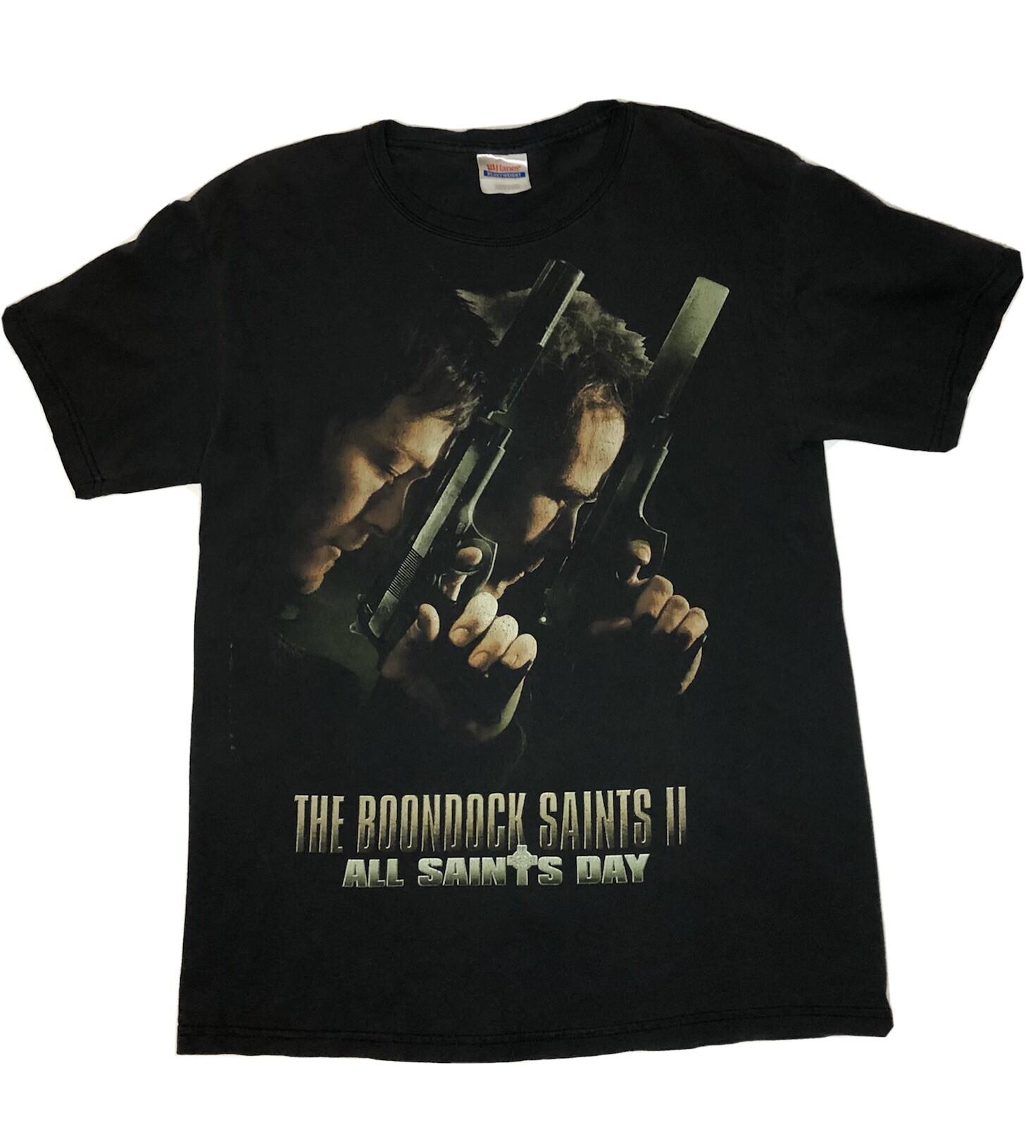 Y2K The Boondock Saints 2  All Saints Day Black M Movie Promo 2009 Hanes Unisex T-Shirt M