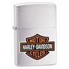 ZIPPO 200HD H252 HARLEY DAVIDSON Brushed Chrome Full Size Zippo Lighter [Used]