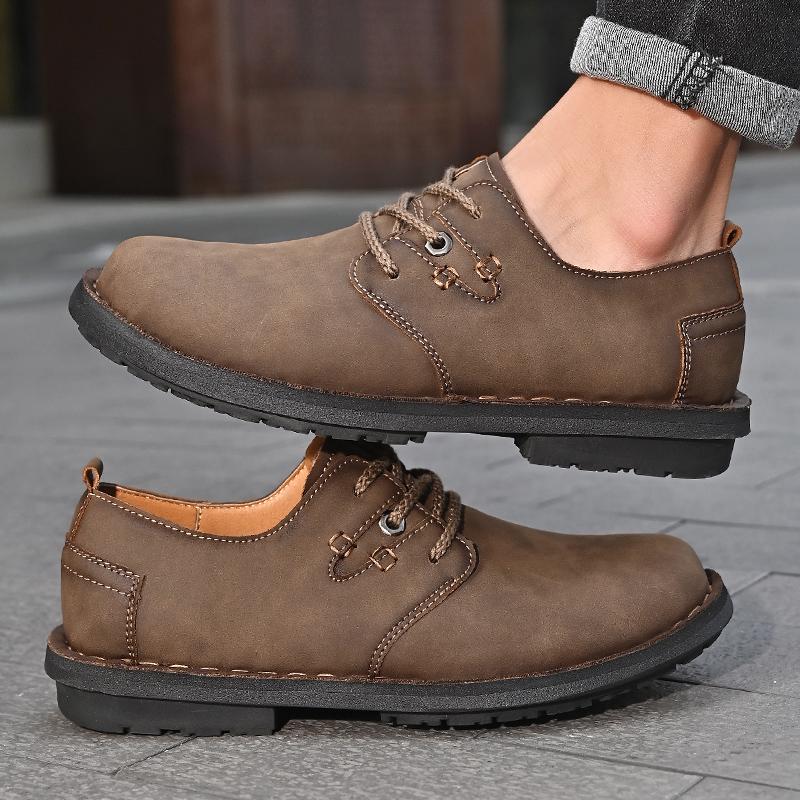 

Fashion Outdoor Sneakers Mens Dress Shoes Retro Male Leather Business Male Baroque Shoes Casual Mens Oxford Work Footwear 46