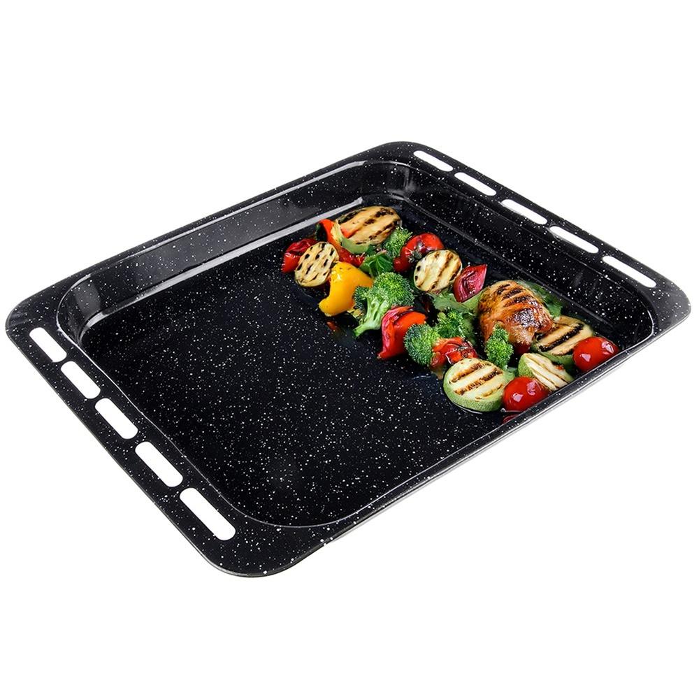 Deep enameled baking tray 45.5x36x5 cm