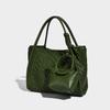 2025 New Hand-Woven Portable Bucket Bag Casual Soft Leather Shoulder Bag Fashionable All-Match Crossbody Bag for Women