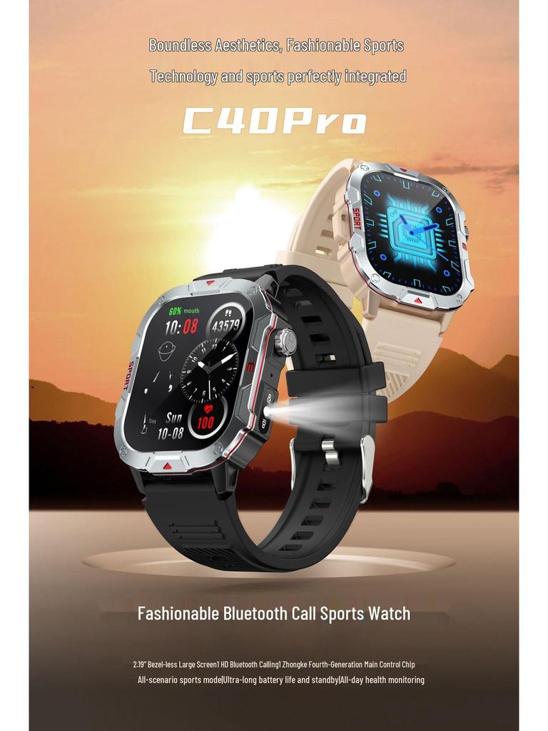 QX11 Smart Watch: Rugged Outdoor Design with Bluetooth Calling, Heart Rate, and Blood Pressure Monitoring for Men’s Sports
