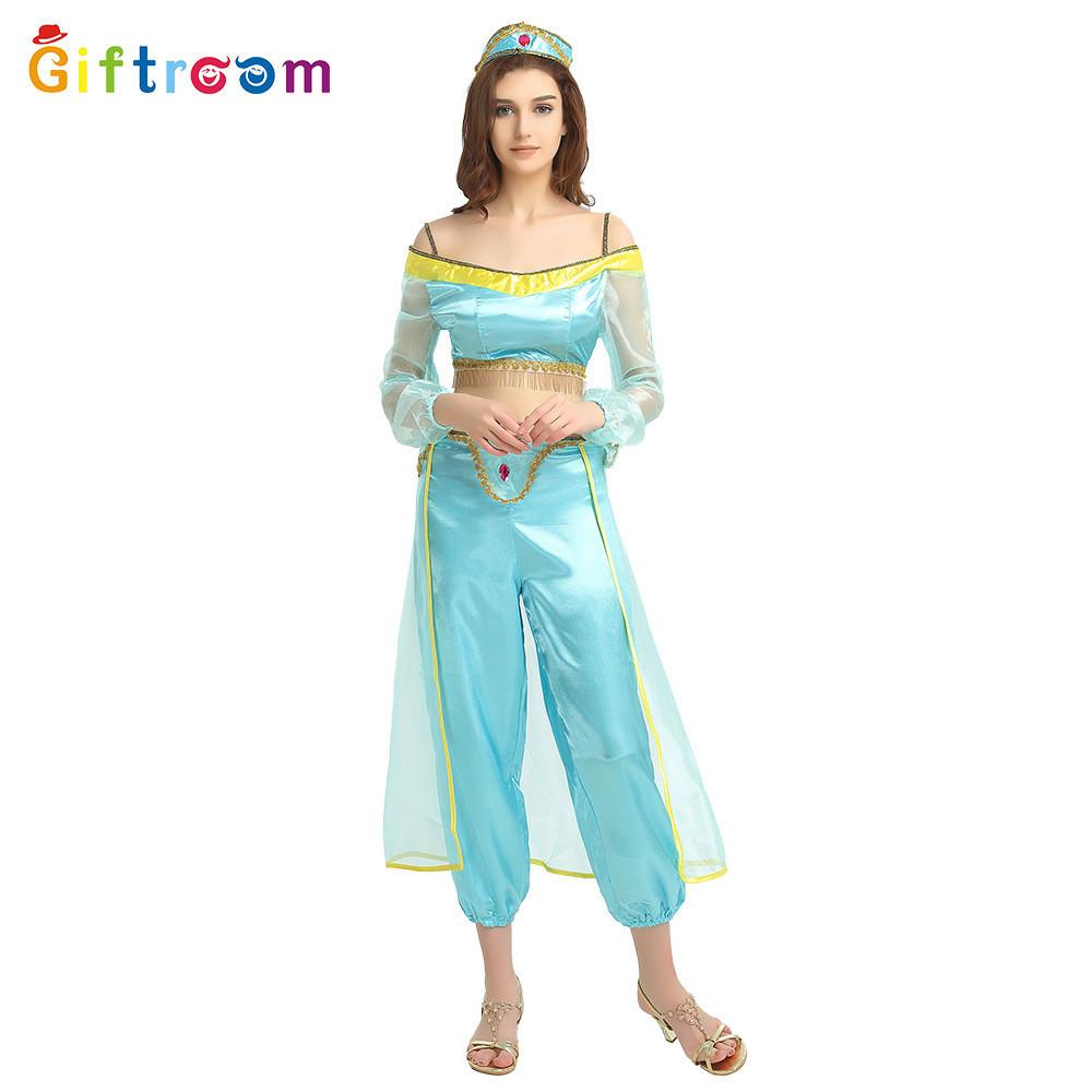 

Middle Polyester Vibrant Eastern Aladdin Costume For Unisex Halloween Party Stage And B