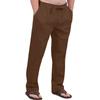 Herren Freizeit Atmungsaktive Baumwoll-Leinen Kordelzug Hose – Atmungsaktive Sommer Strandhose