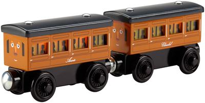 Thomas und seine Freunde Holzschienenbahn Serie Annie und Clarabel DFW81 Leuchtend