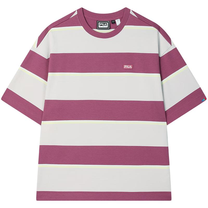 FILA Unisex Striped Cotton Knit T-Shirt M