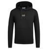 Emporio Armani EA7 FW24 Logo Print Solid Hooded Long Sleeve Sweatshirt Men Black 8NPM32-PJVRZ-0208
