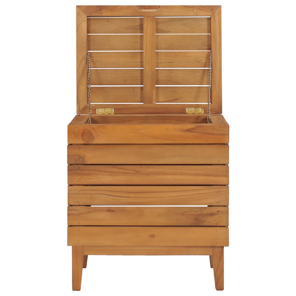 Laundry Basket 40*30*45 Cm Solid Teak Wood