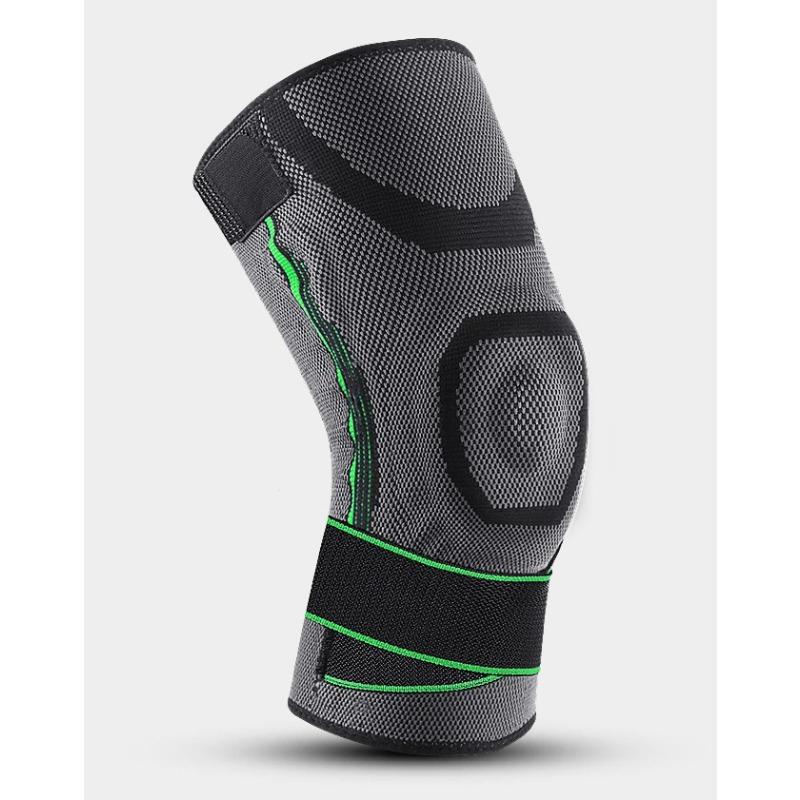 Outdoor Fitness Cycling Running Patella Knee Knitting Sports Breathable Straps Non-slip Knee Pads Silicone Cover Protector