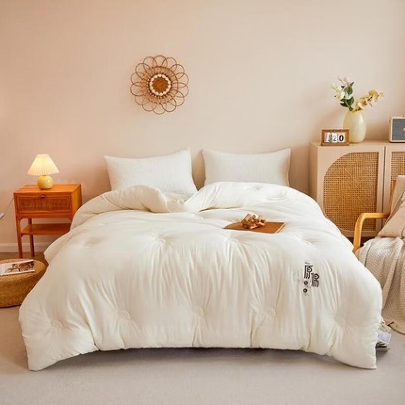 Washed Cotton Lyocell Soy Fiber All-Season Quilt