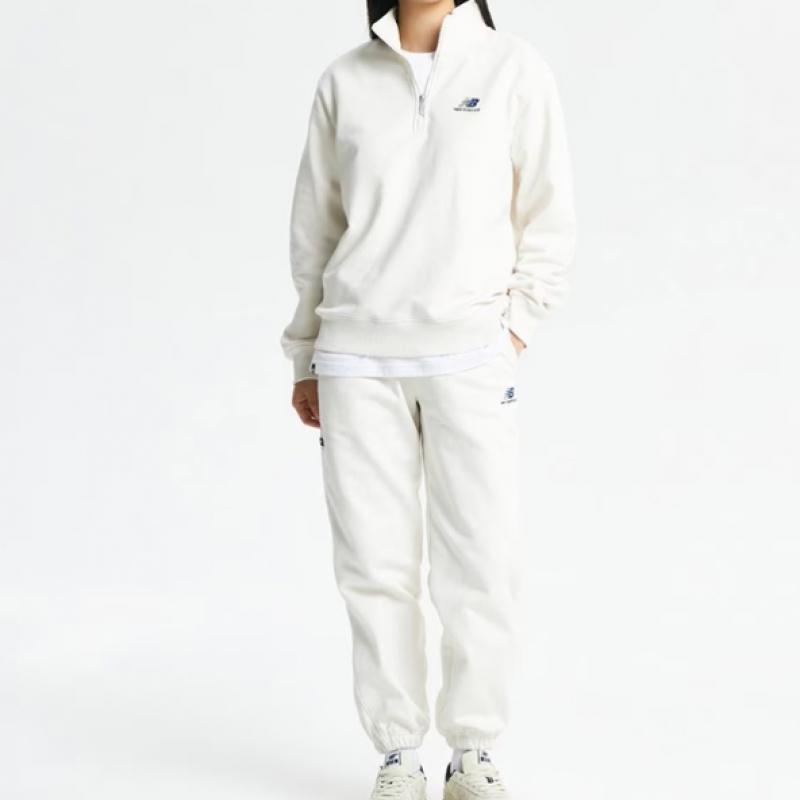 New Balance Half Club New Balance New Balance Common Team Stacked Brushed Half Zip Up