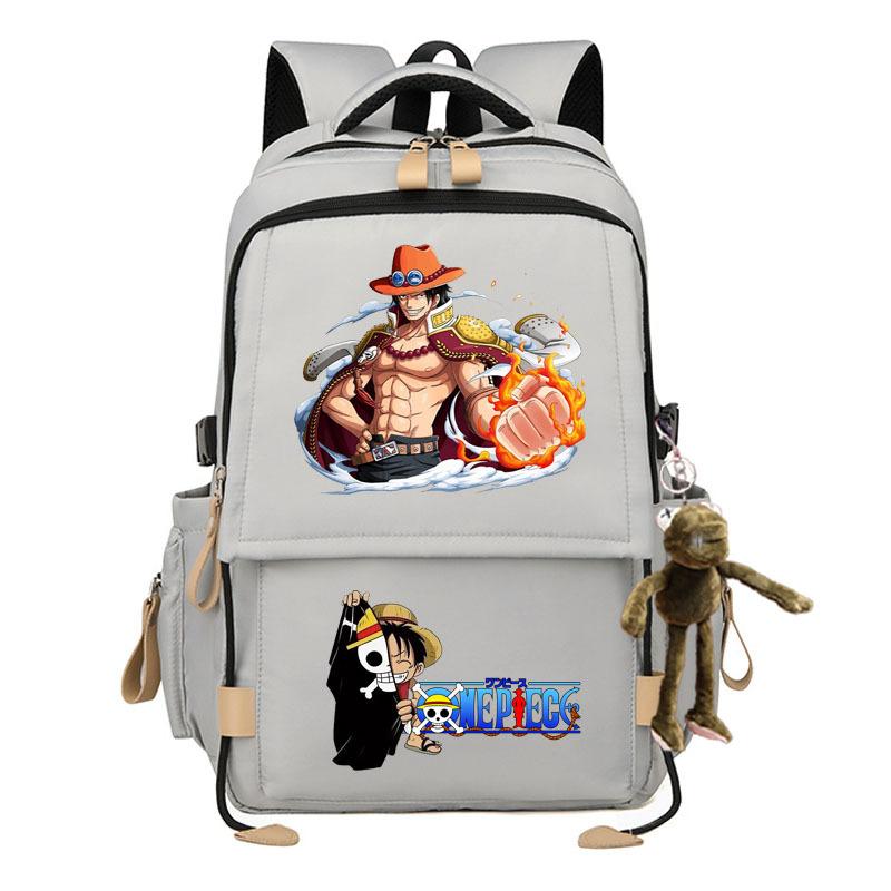 Zaino elegante di grande capacità a tema One Piece per studenti. 7529