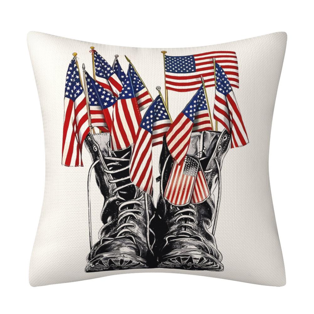 

New Independence Day Blue Red Stripe Line Pillow Case American Star Stripe Home Decoration Pillow Case 45 * 45Cm (excluding pillow core)