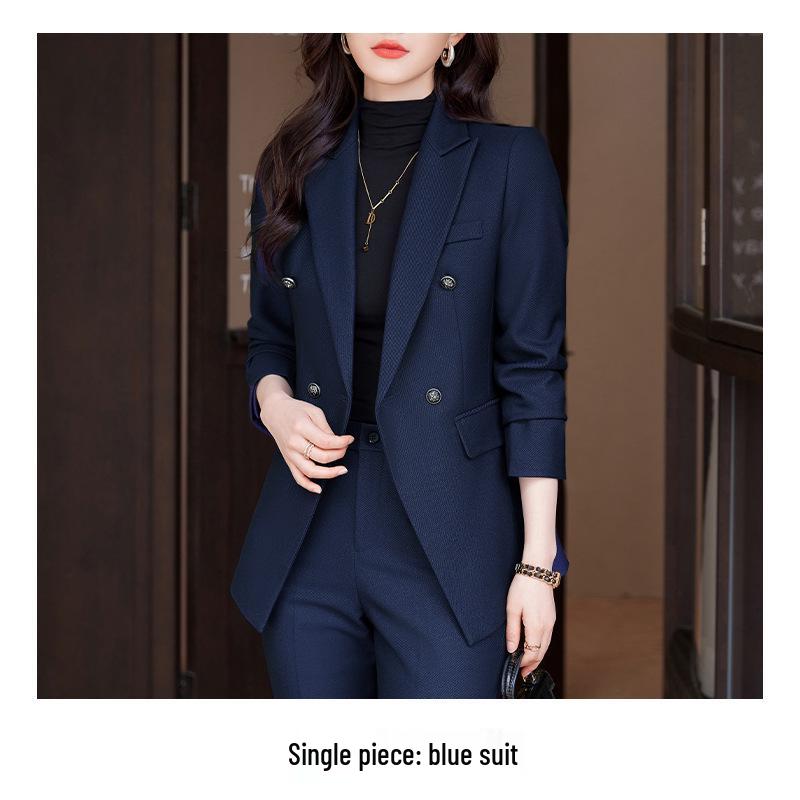Women's High-End Professional Suit Set - 2025 Autumn/Winter Formal Wear - New Arrival with Jewelry Accents