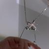 Sterling Sølv S925 Luksuriøst Sløyfe Halskjede - Minimalistisk Kragebenskjede Choker