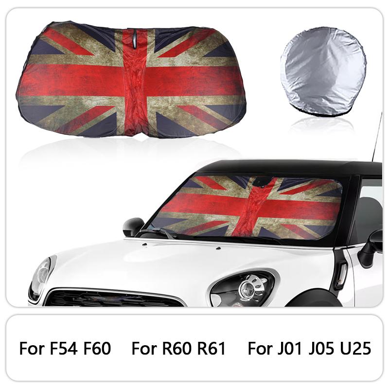 Car Front Window SunShade Cover Blocks UV Reflector For Mini Cooper One R50 R53 R56 R60 F55 F56 R58 R59 Windshield Sunshade