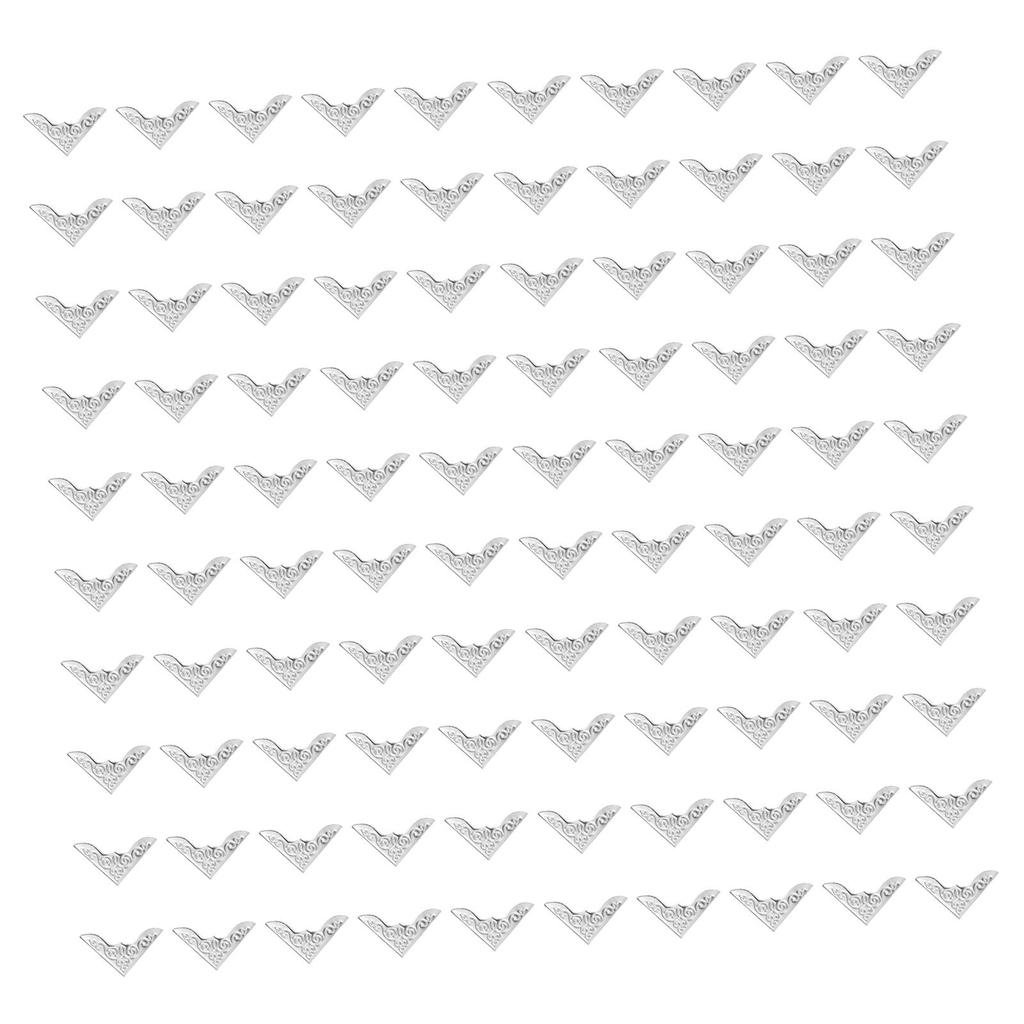 Metal Book Corner Protectors Multifunctional Edge Covers Photo Frame Corner Embellishment for Book Menus Notebook Folder Albums