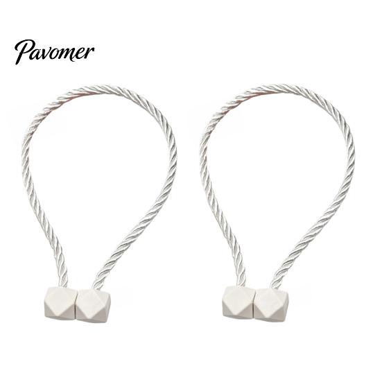 Wall Damage Free Tiebacks 1 Pair Magnetic Curtain Tiebacks, Twisted Rope Holdbacks, Window Treatment Simple Decorative Draperies Holders for