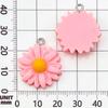 10-Color Resin Daisy Flower Charms for DIY Bracelets & Necklaces