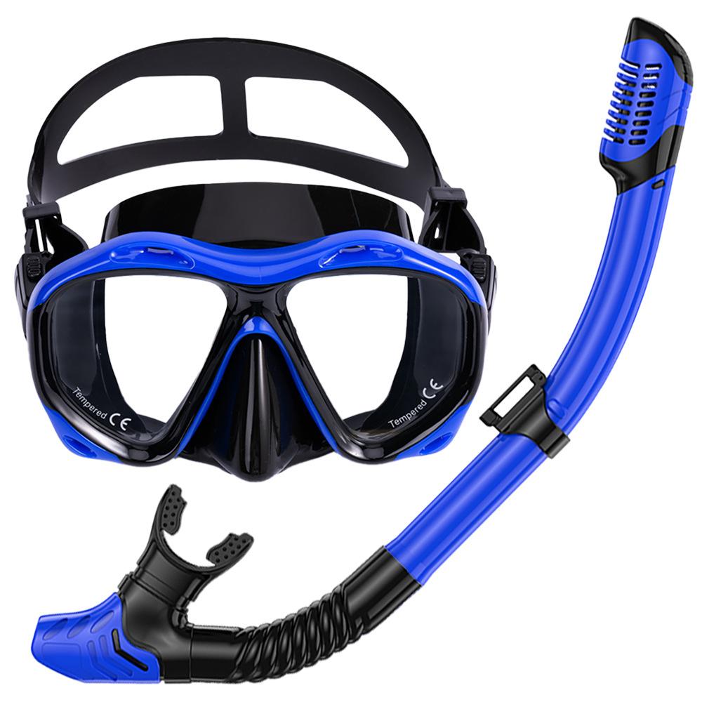 

Профессиональный набор для снорклинга высокой четкости для плавания из закаленного стекла с большой рамкой average size