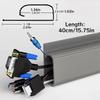 1PC 40cm/15.75in Cable Management Cord Hider Cord Organizer Raceway Kit System Covers Cables PVC Trunking Channel Cable Sleeves