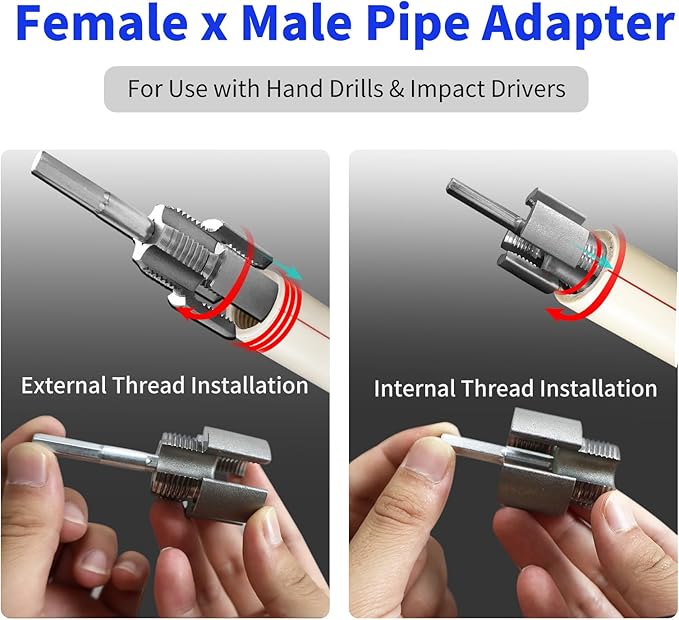 New Pipe Internal External Threader Drill-use PPR Pipe Thread Tapping Die Universal Threading Tool