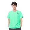 PUMA T Shirts Men's Green Crew Neck Moderate Straight Fit 584369-05
