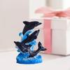 Beach-themed Resin Figurine, Artistic Decoration, Craft, Desktop Ornament, Decorative Statue for